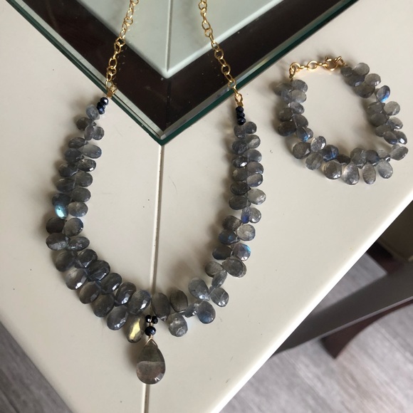 COPY - Labradorite Semi Precious Necklace - Picture 5 of 5